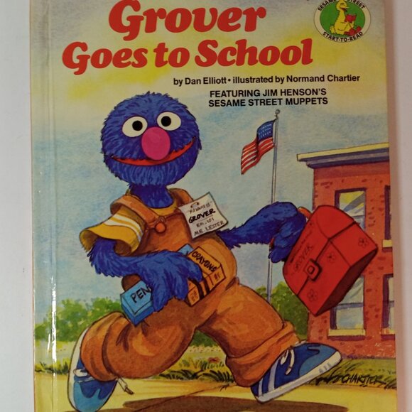 Seasme Street Other - Vintage 1982 Grover Goes to School:  Jim Henson's Sesame Street Muppets